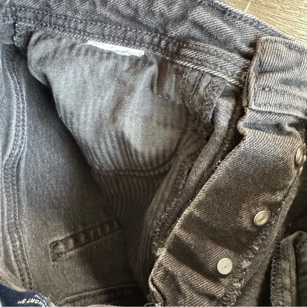 Hollister Black Denim Distressed Shorts 26